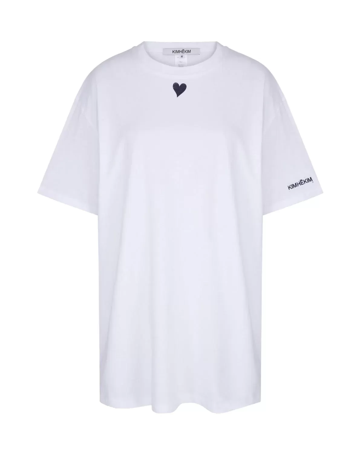 Kimhekim Heart-Detail Oversized Cotton-Jersey T-Shirt