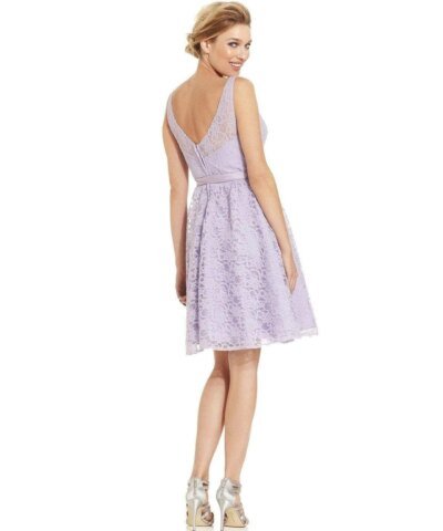 Marina Sleeveless Illusion Lace Dress-MARINA-Fashionbarn shop