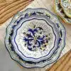 Habbs Bohemia Hand Painted Salad Plates