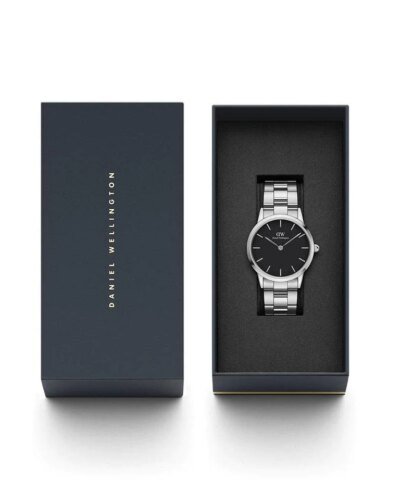 Daniel Wellington Men's Iconic Link 36mm Watch, Black