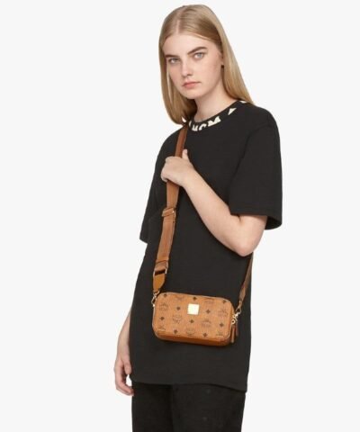 MCM E/W Camera Bag In Visetos