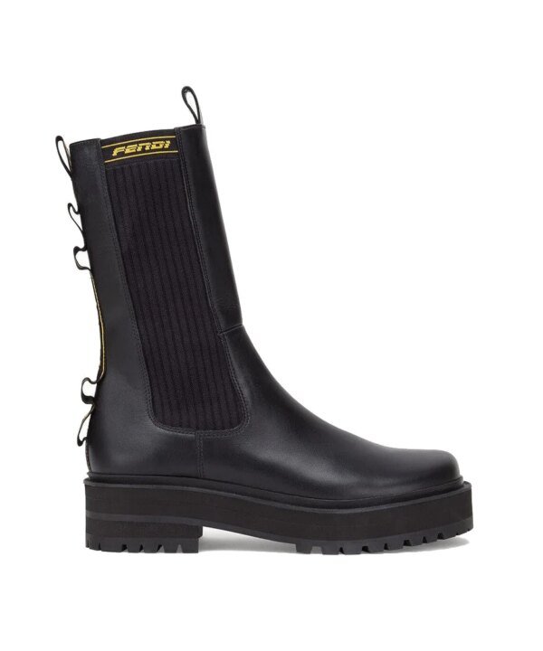 Fendi Black Promenades Biker Boots