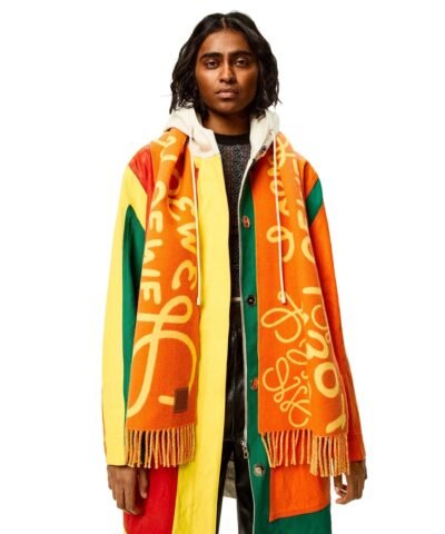 Loewe Scarf In Wool And Cashmere