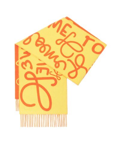 Loewe Scarf In Wool And Cashmere
