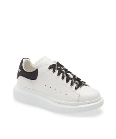 Alexander McQueen Men's Platform Sneaker, Black White