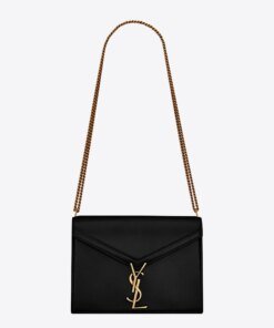 Saint Laurent Cassandra Monogram Clasp Bag In Smooth Leather