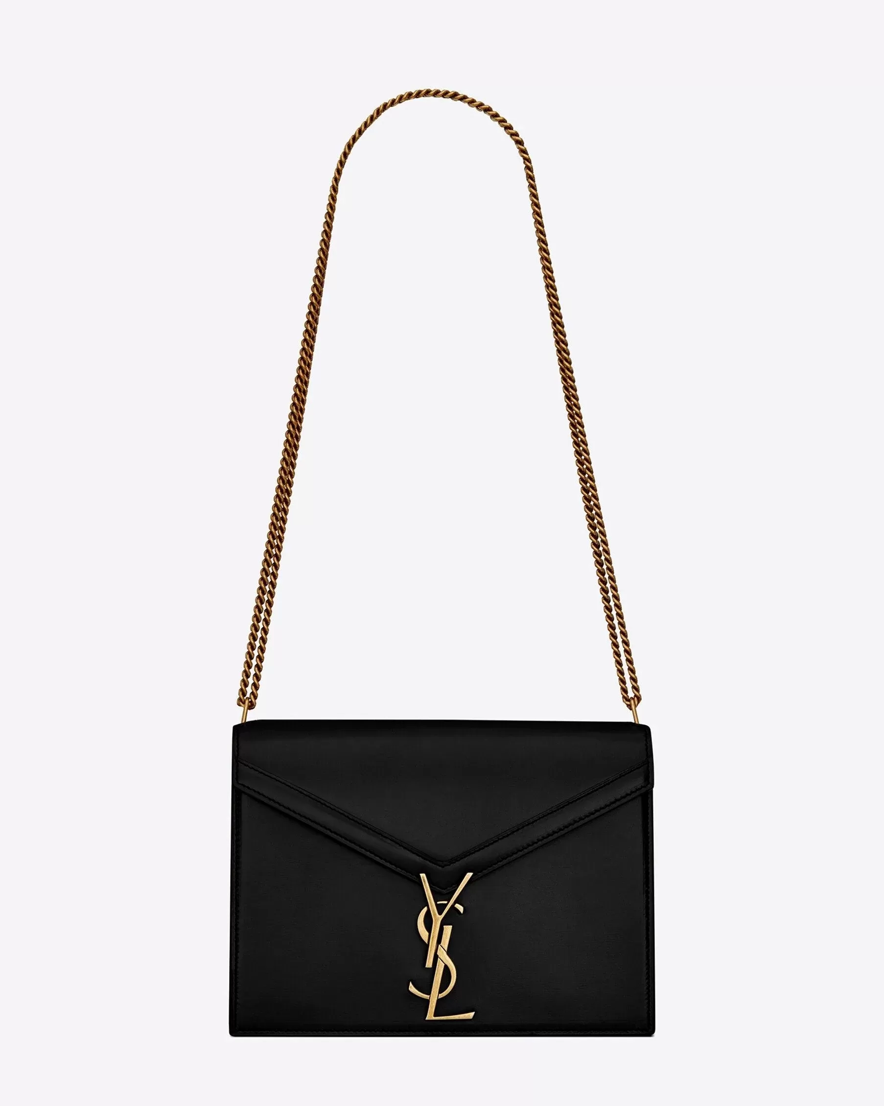 Saint Laurent Cassandra Monogram Clasp Bag In Smooth Leather