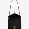 Saint Laurent Cassandra Monogram Clasp Bag In Smooth Leather