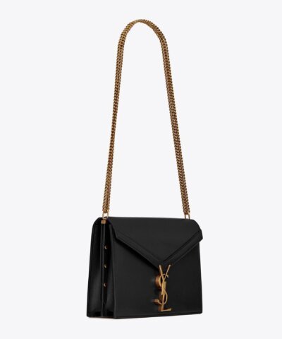 Saint Laurent Cassandra Monogram Clasp Bag In Smooth Leather