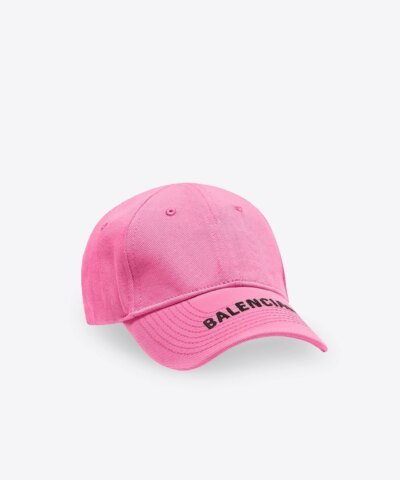 Balenciaga Women's Logo Cap in pink