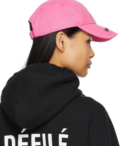 Balenciaga Women's Logo Cap in pink