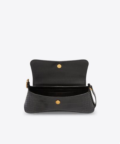 Balenciaga XX Small Flap Crocodile Embossed Shoulder Bag