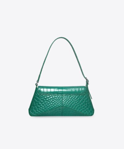 Balenciaga XX Small Flap Bag Crocodile Embossed in Green