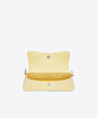Balenciaga XX Small Flap Bag in Light Yellow Box Calfskin