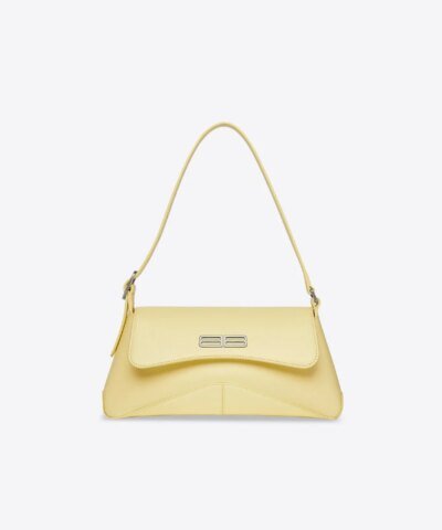 Balenciaga XX Small Flap Bag in Light Yellow Box Calfskin