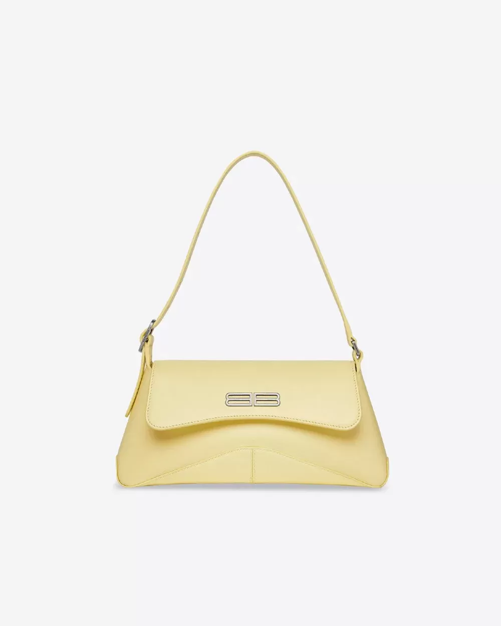 Balenciaga XX Small Flap Bag in Light Yellow Box Calfskin