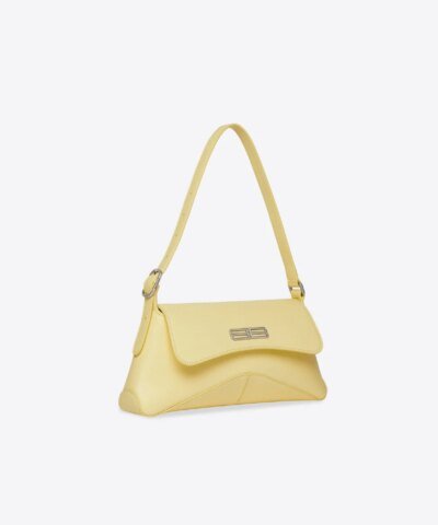 Balenciaga XX Small Flap Bag in Light Yellow Box Calfskin