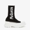 Alexander Mcqueen Graffiti Knit Tread Slick Boot