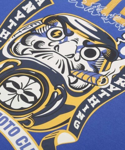 Evisu Daruma Moto Club Motif Print Sweatshirt