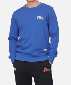 Evisu Daruma Moto Club Motif Print Sweatshirt