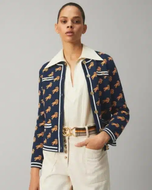 Tory Burch Jacquard Kendra Cardigan