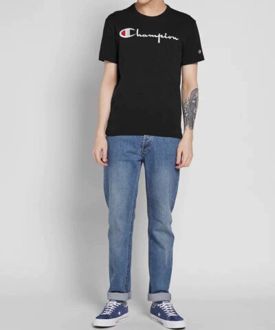 Champion Revers Weave Embroidered Script Logo Tee