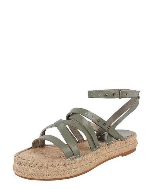 SPLENDID Open Toe Flat Platform Espadrille Sandals - Erin
