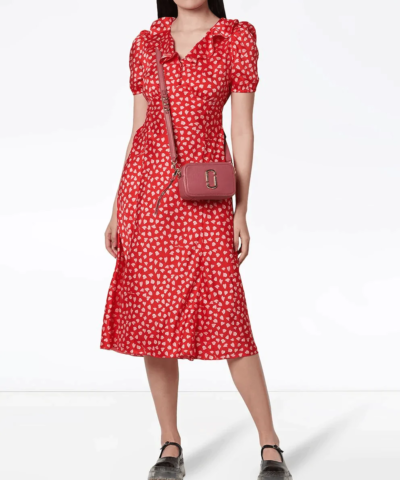 Marc Jacobs The Softshot 17 Leather Bag In Dusty Pink