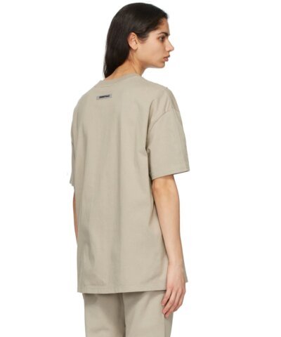 Essentials Boxy T-Shirt Applique Logo Olive/Khaki