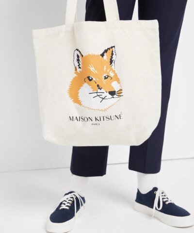 Maison Kitsuné Fox Head Tote Bag