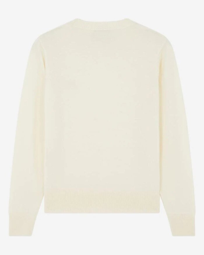 Maison Kitsuné Merinos R-Neck Pullover Fox Head Patch