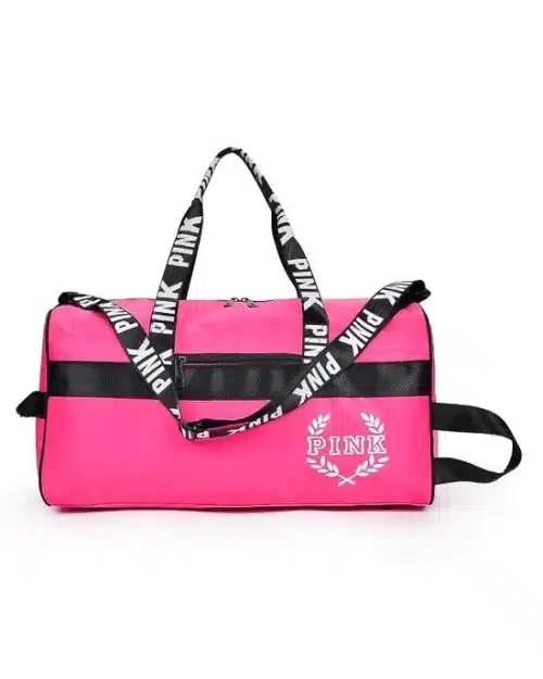 Pink Oxford Sport Duffel Bag