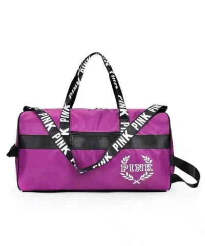Pink Oxford Sport Duffel Bag