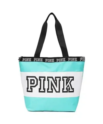 Pink Large Nylon Weekender Tote