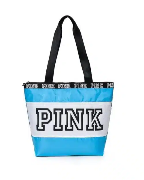 Pink Large Nylon Weekender Tote