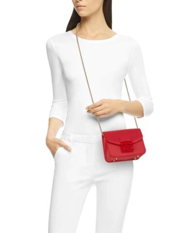 Furla Metropolis Mini Crossbody Ruby