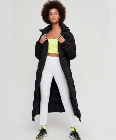 Aritzia Tna The Super Puff™ Long puffer Jacket In Black