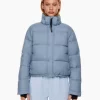 Aritzia The Super Puff™ Blue Shorty Cropped Goose-Down Puffer Jacket