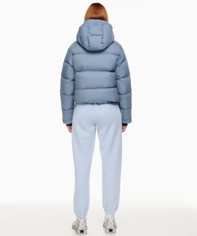 Aritzia The Super Puff™ Blue Shorty Cropped Goose-Down Puffer Jacket