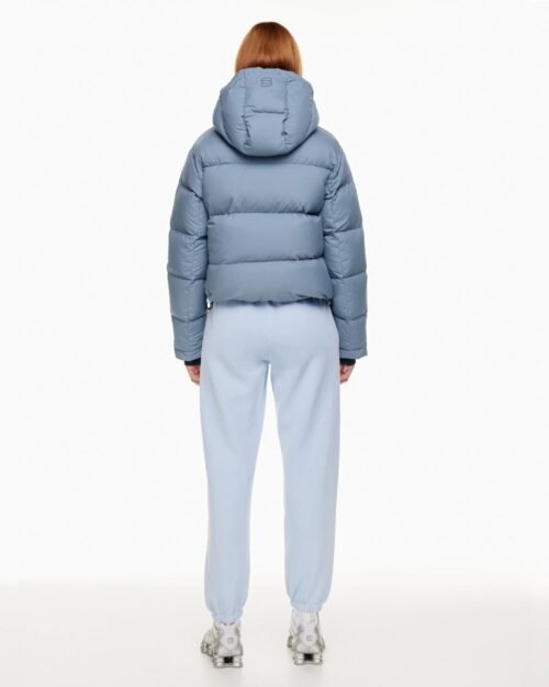 Aritzia The Super Puff™ Blue Shorty Cropped Goose-Down Puffer Jacket