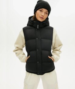 Aritzia Tna The Super Puff™ Black Vest Goose-Down Puffer Vest