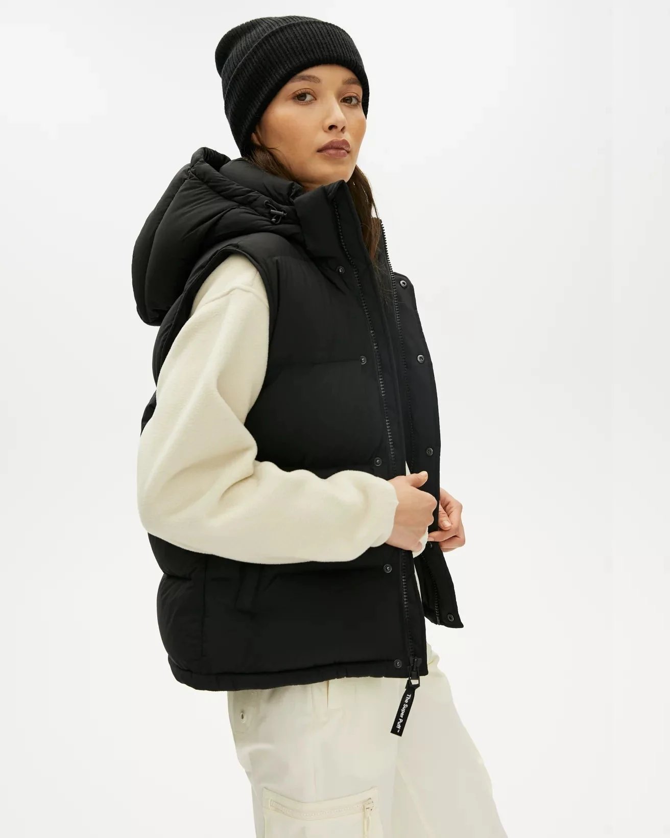 Aritzia Tna The Super Puff™ Black Vest Goose-Down Puffer Vest