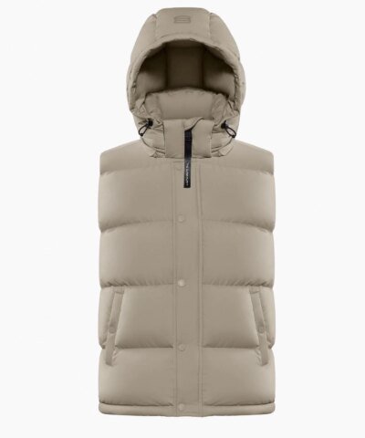 Aritzia Tna The Super Puff™ Taupe Vest Goose-Down Puffer Vest