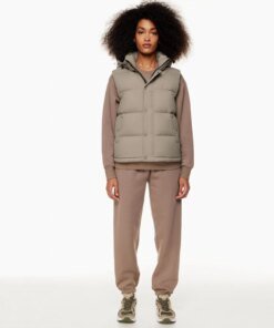 Aritzia Tna The Super Puff™ Taupe Vest Goose-Down Puffer Vest