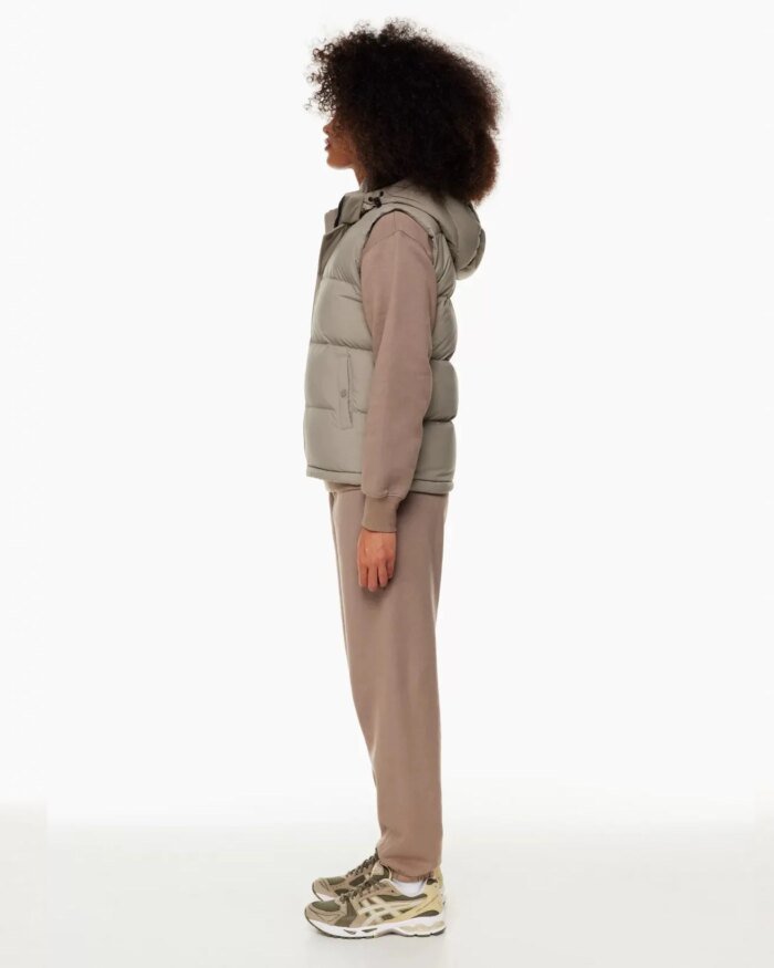 Aritzia Tna The Super Puff™ Taupe Vest Goose-Down Puffer Vest