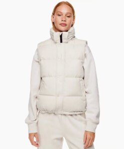 Aritzia Tna The Super Puff™ Matte Pearl Vest Goose-Down Puffer Vest