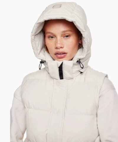 Aritzia Tna The Super Puff™ Matte Pearl Vest Goose-Down Puffer Vest