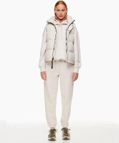 Aritzia Tna The Super Puff™ Matte Pearl Vest Goose-Down Puffer Vest