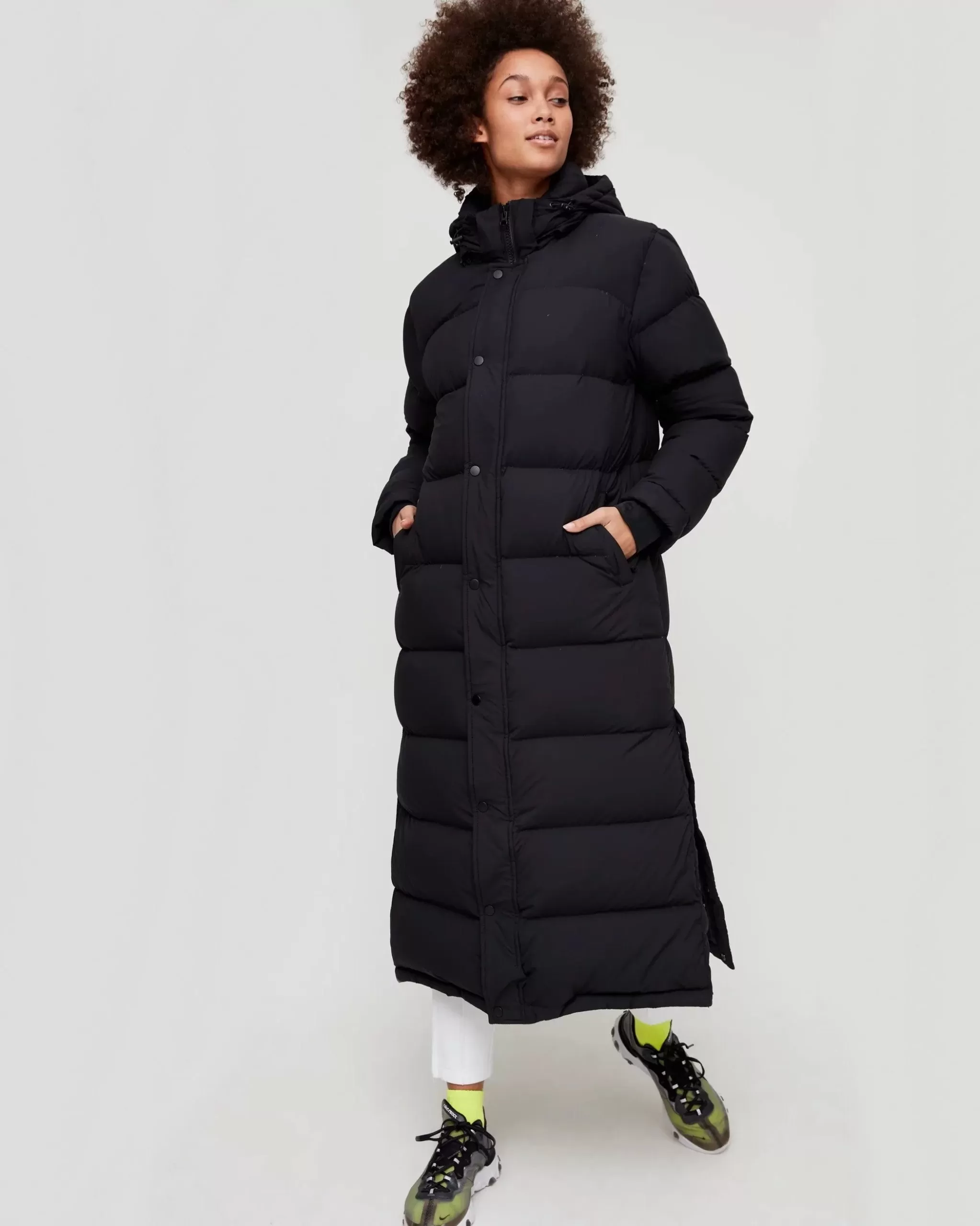 Aritzia Tna The Super Puff™ Long puffer Jacket In Black