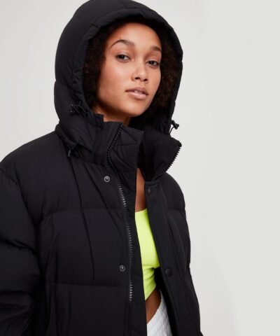 Aritzia Tna The Super Puff™ Long puffer Jacket In Black